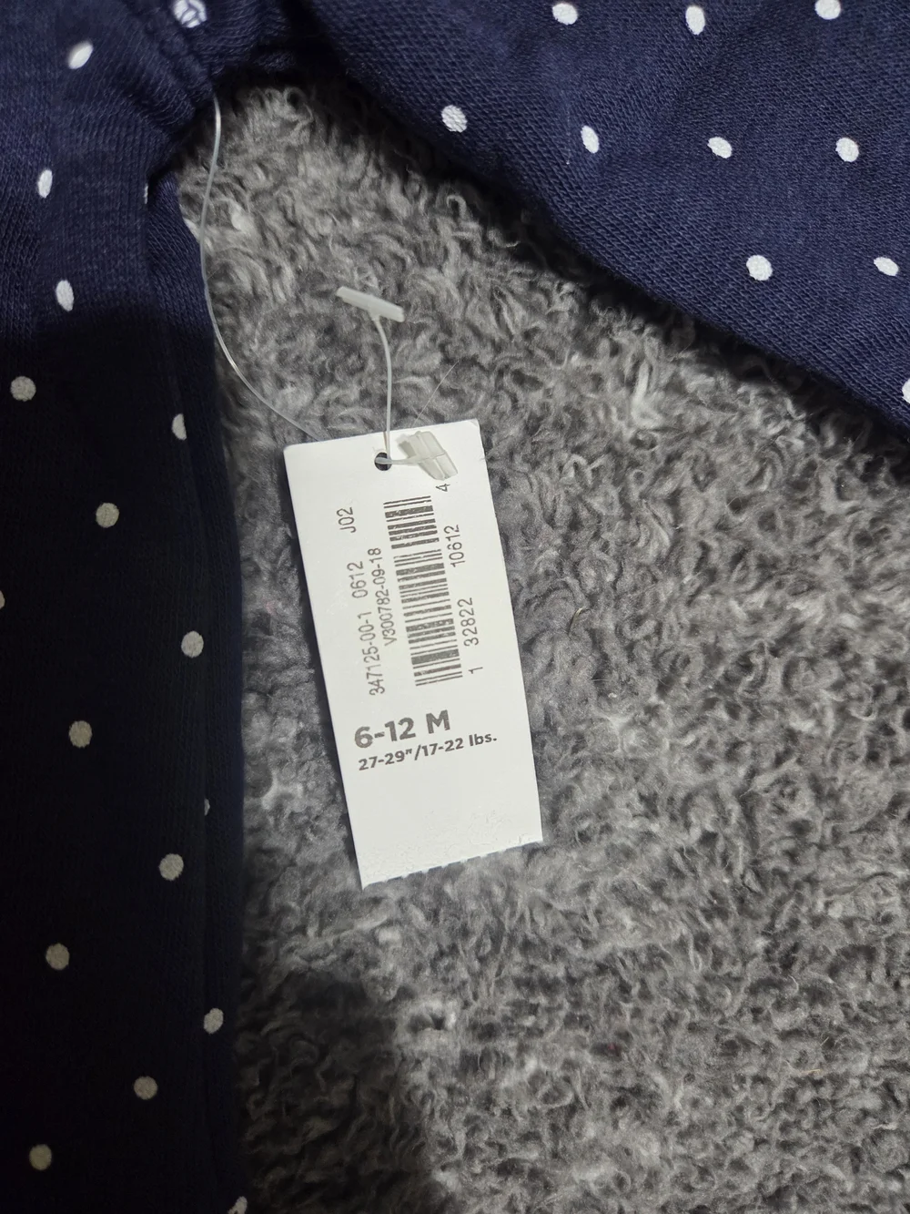 Old Navy Navy Sweatshirt with White Polka Dots and Red 'WE GOT THIS' Text